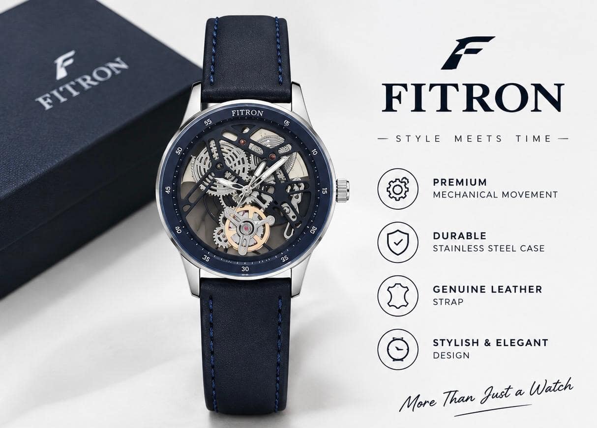 Fitron Classic Stainless Steel Men’s Watch