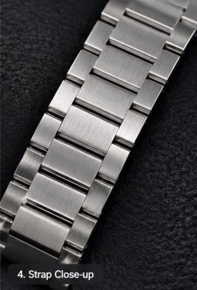 Elegant Turquoise Dial Stainless Steel Quartz Watch - Image 5